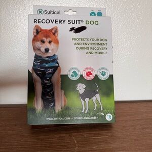 SUITICAL Recovery Suit for Dogs Size XL Body Shirt Surgery Blue Camo Camouflage
